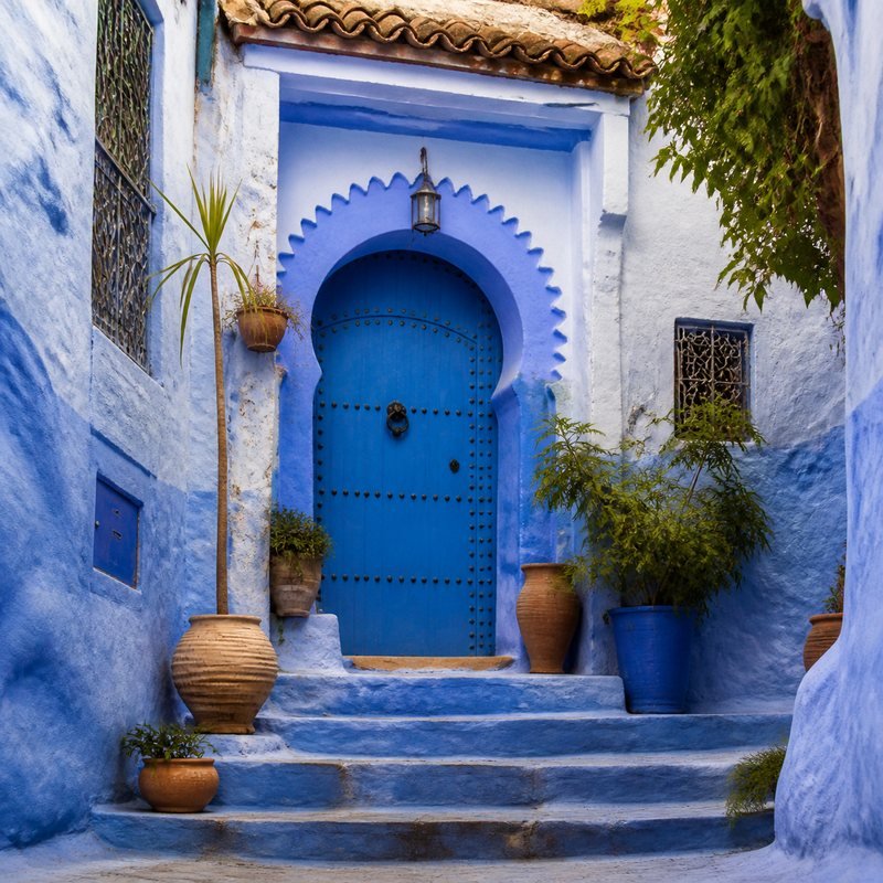 The blue city