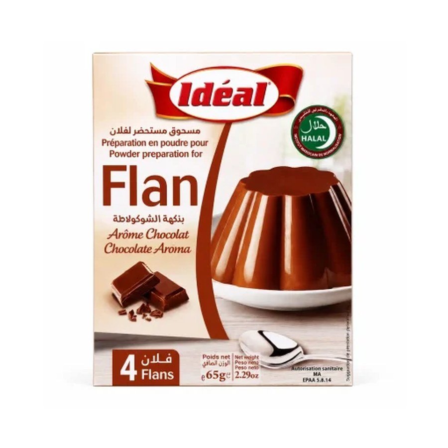 Idéal Flan, Chocolate — 4 flans