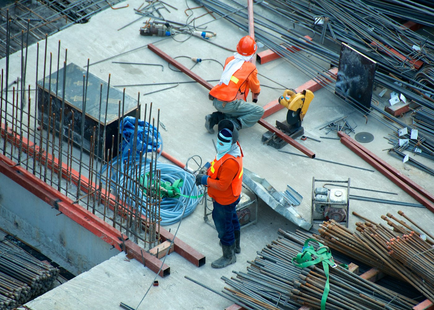 Construction safety on site